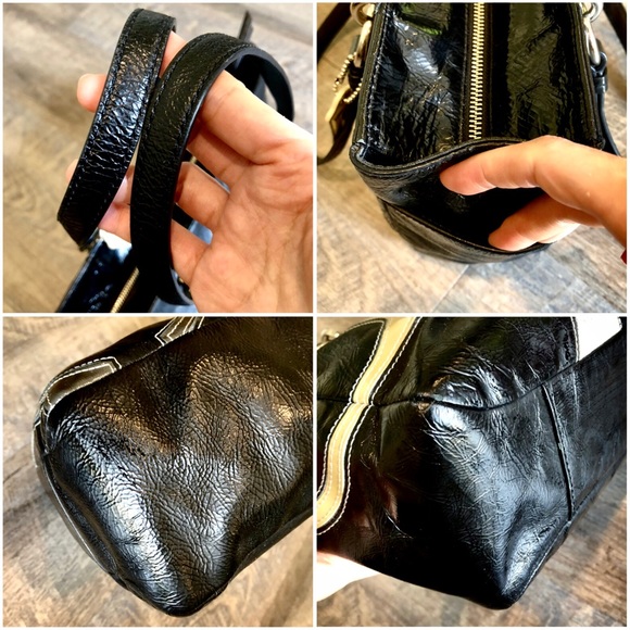 COACH⚡️Auth Cs Inlaid Pattern Leather Tote Bag - Picture 8 of 13